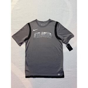 Nike Dri Fit Atlanta Hawks Team Issued NBA Shooting Shirt Mens M Grey Retail $70